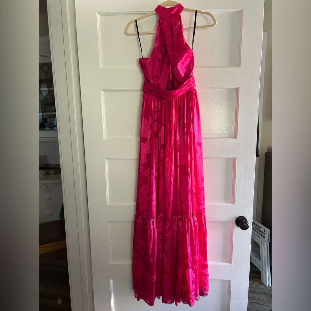 Michael Costello Fuchsia Wedding Dress